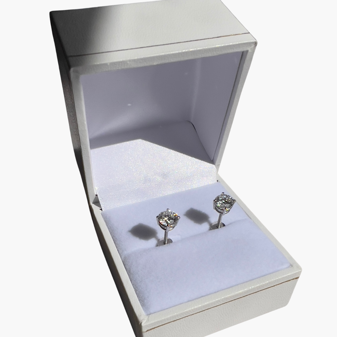 The Everyday Diamonds - 2ct TW Diamond Stud Earrings in Solid Gold