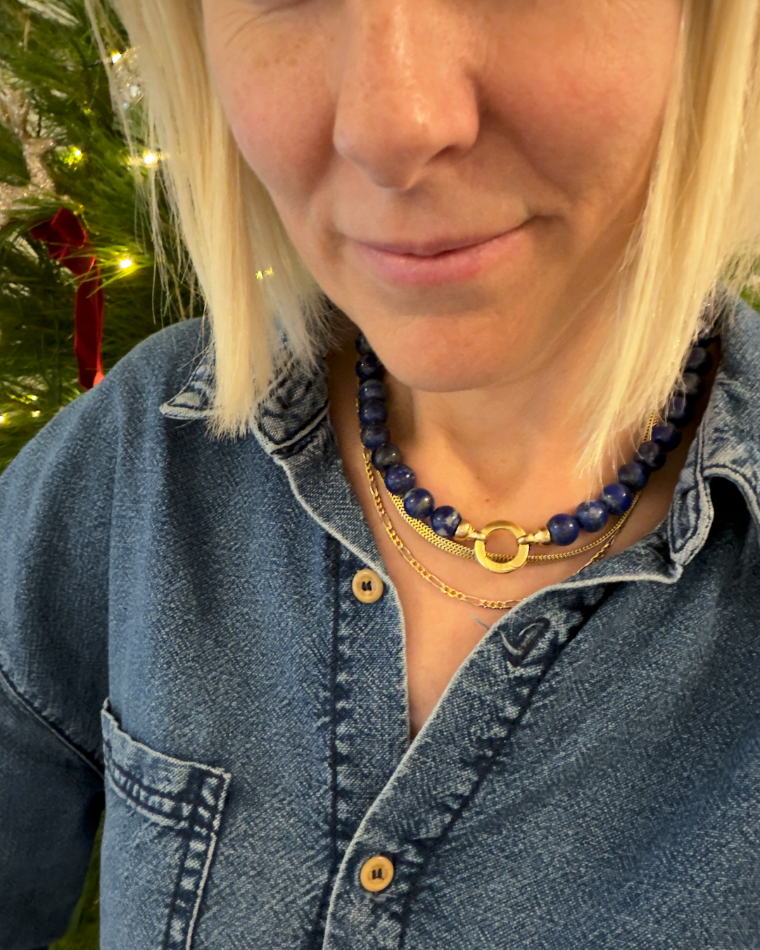 ISLA GEM NECKLACE, Lapis Lazuli