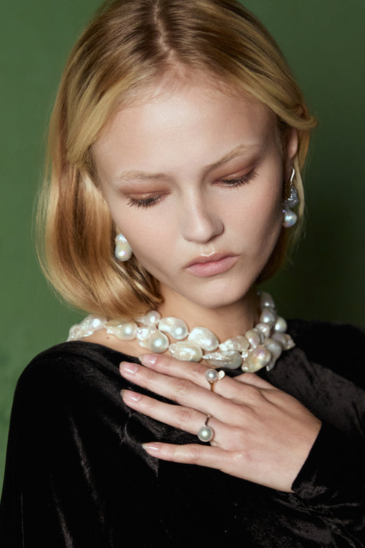 The Odette Ring - Australian South Sea White Pearl
