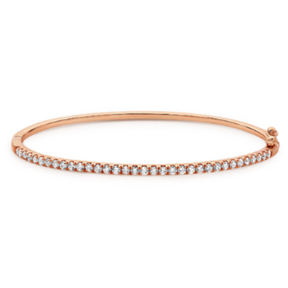 Diamond set Hinged Shaped Bangle