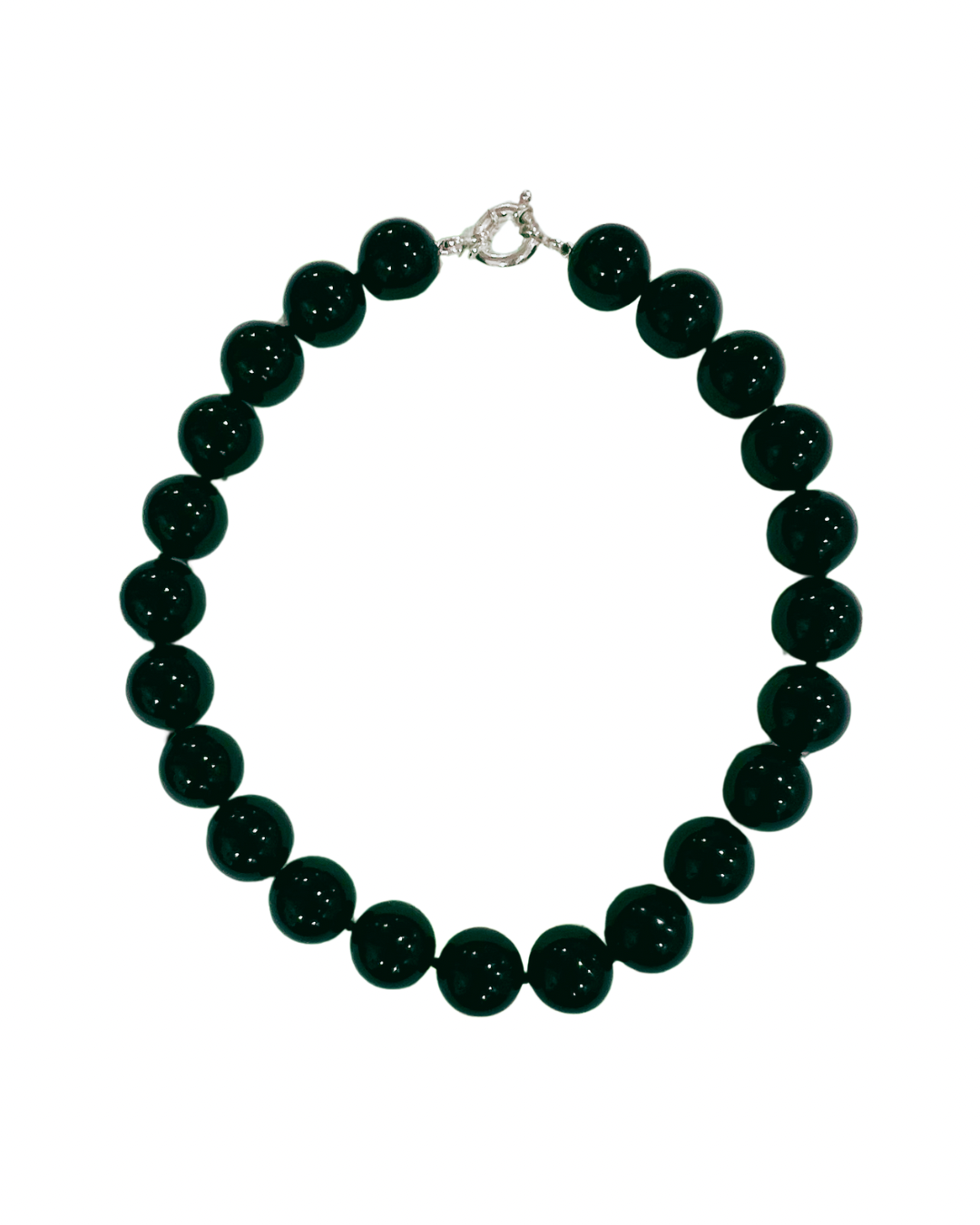 Agnes Black Onyx Beaded Necklace