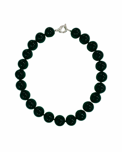 Agnes Black Onyx Beaded Necklace