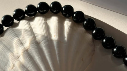 Agnes Black Onyx Beaded Necklace