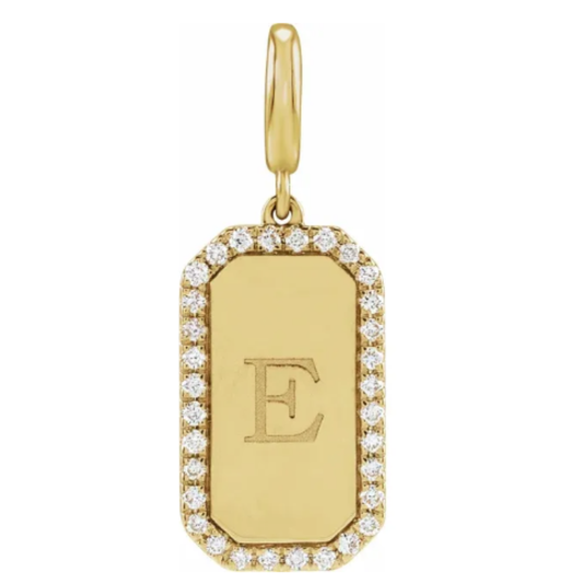 Diamond dog tag