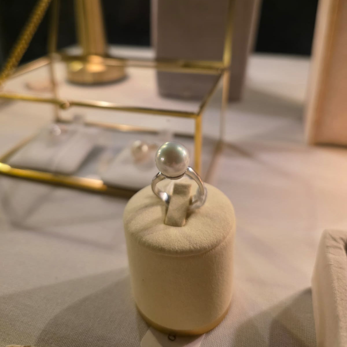 The Odette Ring - Australian South Sea White Pearl