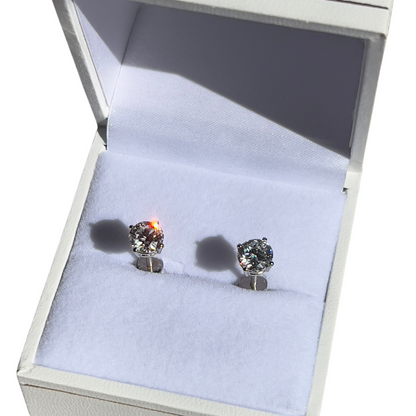 The Everyday Diamonds - 2ct TW Diamond Stud Earrings in Solid Gold