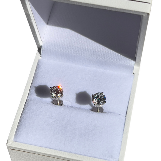 The Everyday Diamonds - 2ct TW Diamond Stud Earrings in Solid Gold