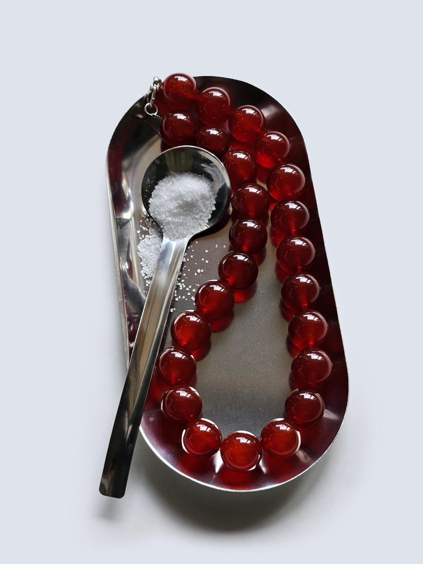 SORRENTO - Carnelian Bold Beaded Necklace